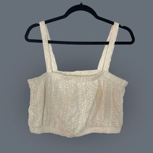 Madewell Cream Crop Top